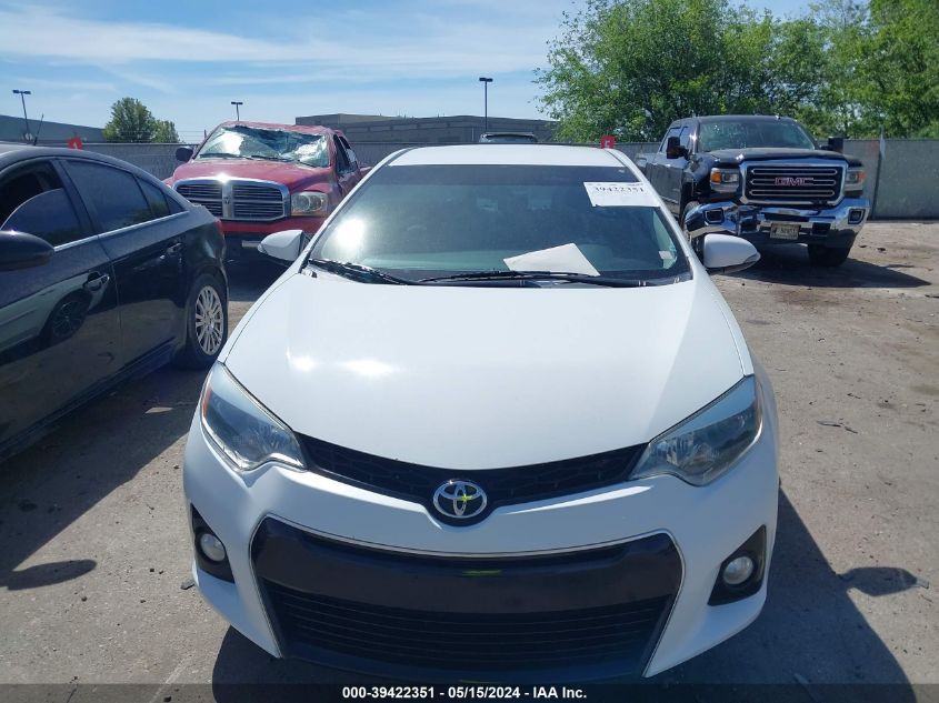 2015 Toyota Corolla S Plus VIN: 2T1BURHE9FC371075 Lot: 39422351