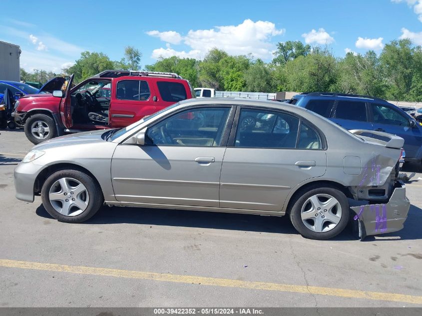 2004 Honda Civic Ex VIN: 2HGES26864H537385 Lot: 39422352