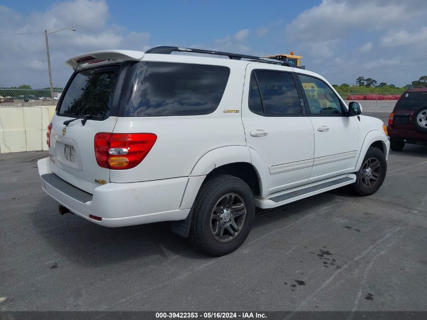 2003 Toyota Sequoia Limited V8 VIN: 5TDZT38A03S155730 Lot: 39422353