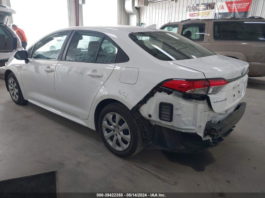 2021 Toyota Corolla Le VIN: 5YFEPMAE9MP256636 Lot: 39422355