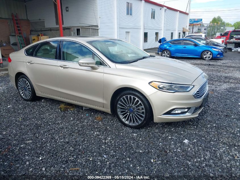 2017 Ford Fusion Titanium VIN: 3FA6P0K9XHR244287 Lot: 39422369