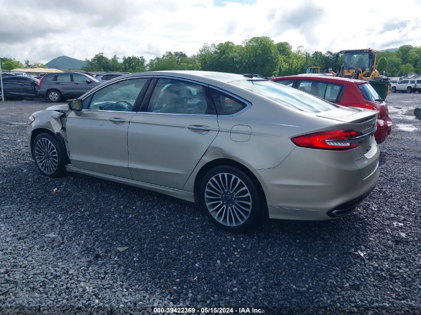 2017 Ford Fusion Titanium VIN: 3FA6P0K9XHR244287 Lot: 39422369