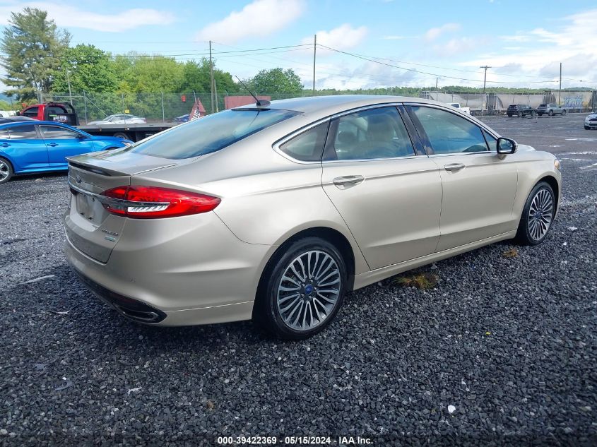 2017 Ford Fusion Titanium VIN: 3FA6P0K9XHR244287 Lot: 39422369