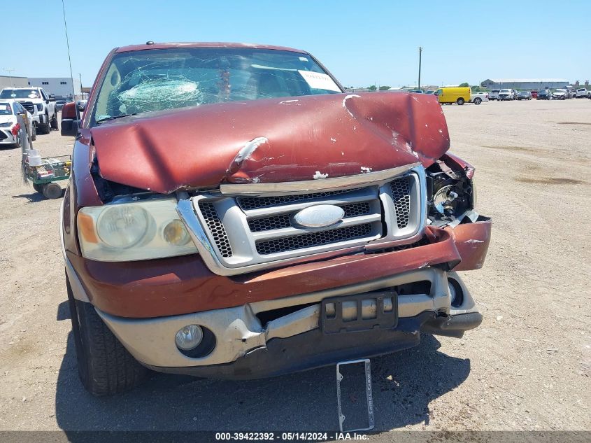 2007 Ford F-150 Lariat/Xlt VIN: 1FTPW12V67KD10163 Lot: 39422392