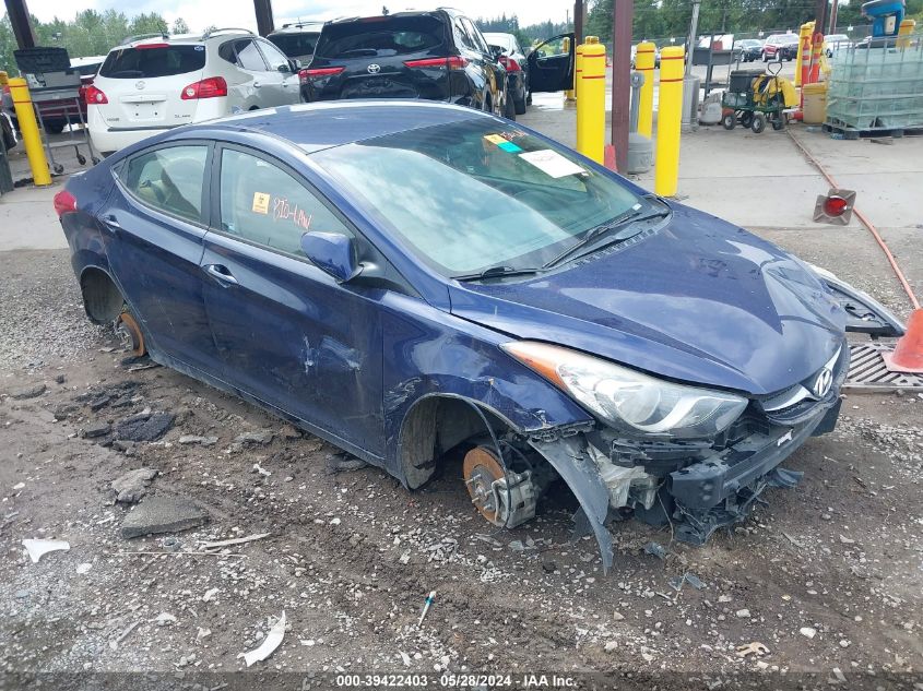 2013 Hyundai Elantra Gls VIN: 5NPDH4AE3DH266620 Lot: 39422403