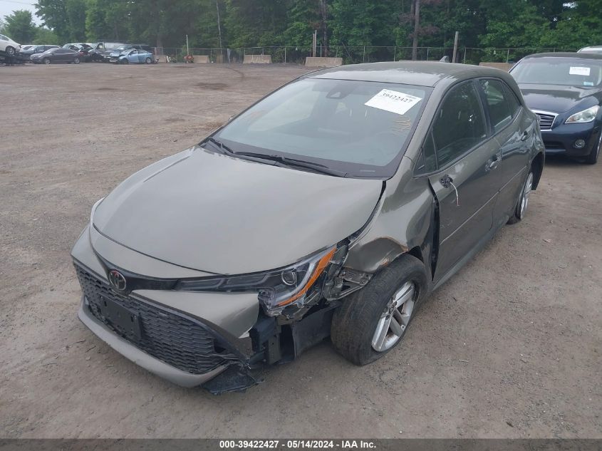 2019 Toyota Corolla Se VIN: JTNK4RBE3K3032478 Lot: 39422427