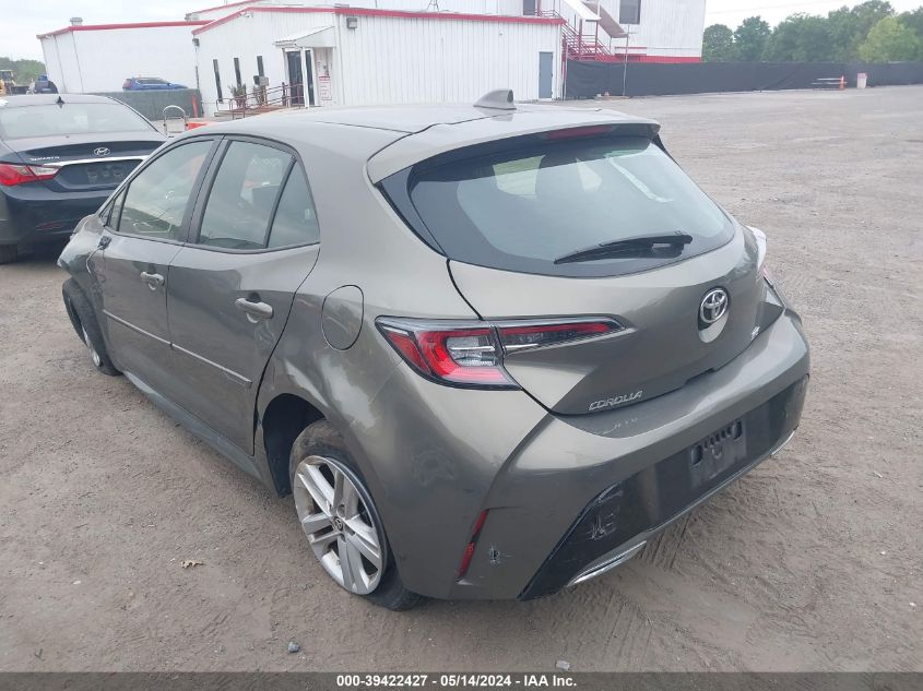 2019 Toyota Corolla Se VIN: JTNK4RBE3K3032478 Lot: 39422427