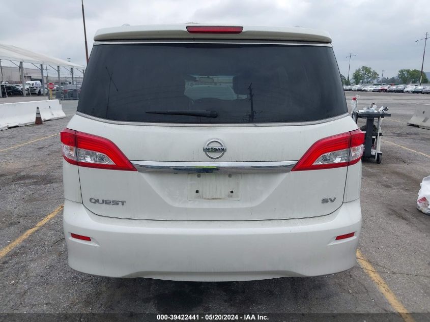 2016 Nissan Quest Platinum/S/Sl/Sv VIN: JN8AE2KP8G9154218 Lot: 39422441