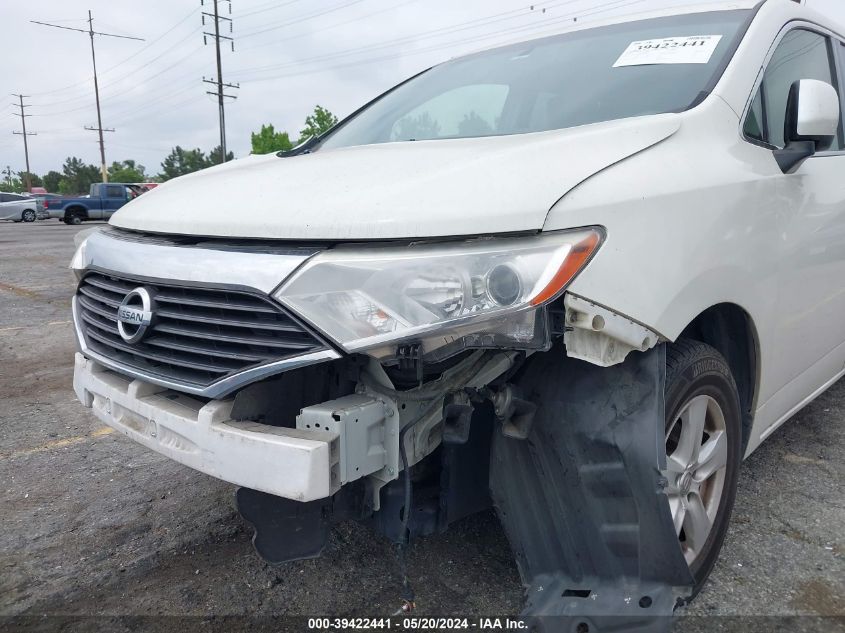 2016 Nissan Quest Platinum/S/Sl/Sv VIN: JN8AE2KP8G9154218 Lot: 39422441