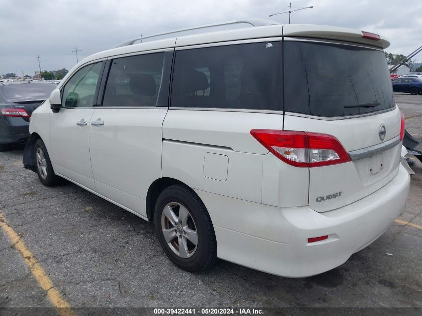 2016 Nissan Quest Platinum/S/Sl/Sv VIN: JN8AE2KP8G9154218 Lot: 39422441