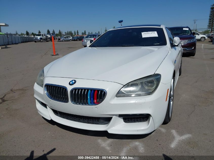 2013 BMW 640I Gran Coupe I VIN: WBA6A0C55DDZ03481 Lot: 39422458