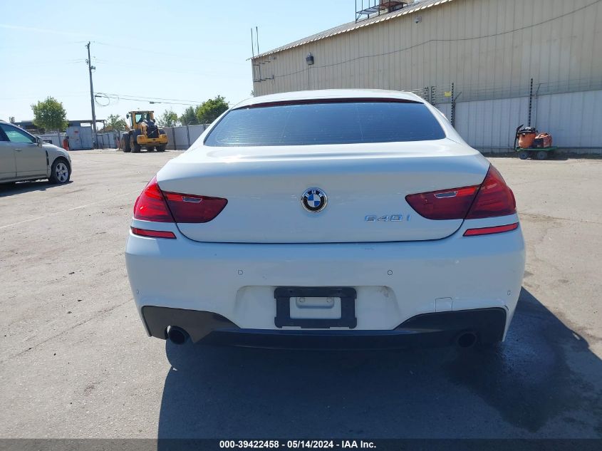 2013 BMW 640I Gran Coupe I VIN: WBA6A0C55DDZ03481 Lot: 39422458