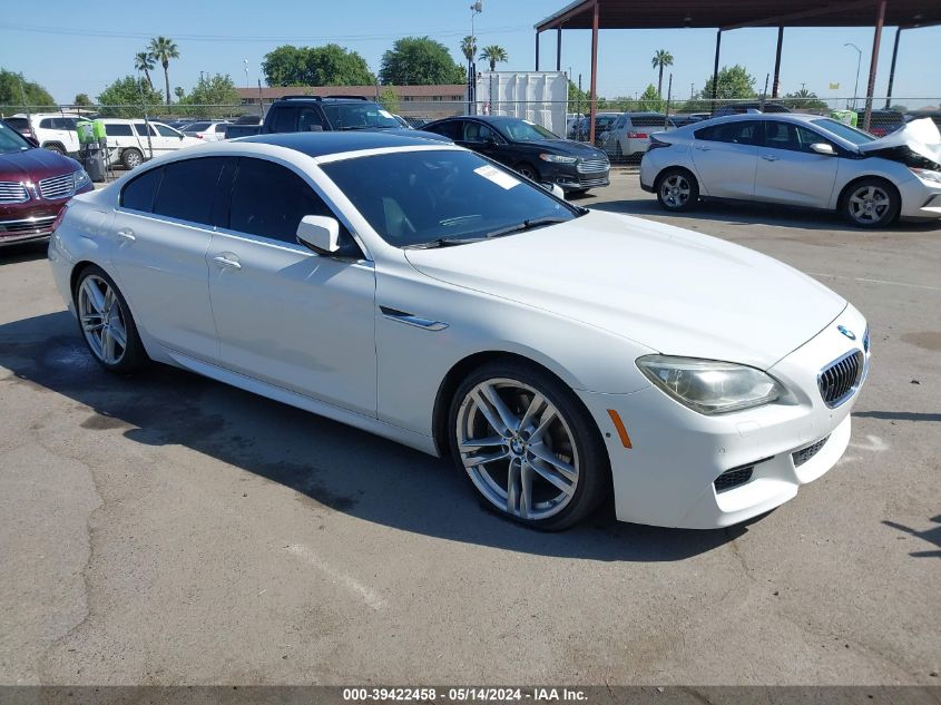 2013 BMW 640I Gran Coupe I VIN: WBA6A0C55DDZ03481 Lot: 39422458