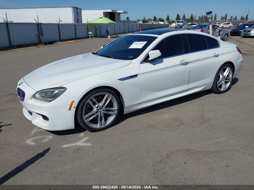 2013 BMW 640I Gran Coupe I VIN: WBA6A0C55DDZ03481 Lot: 39422458