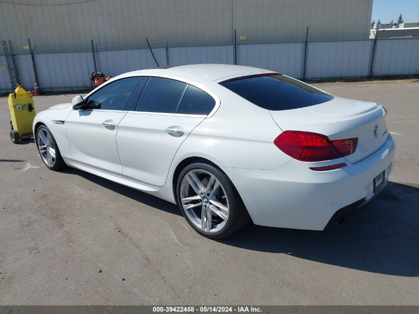 2013 BMW 640I Gran Coupe I VIN: WBA6A0C55DDZ03481 Lot: 39422458