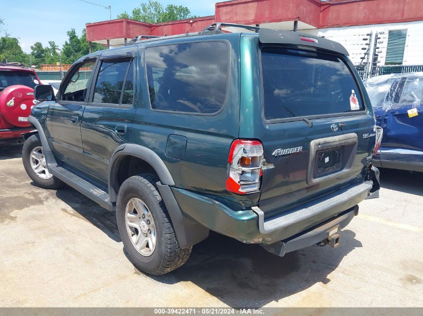 1999 Toyota 4Runner Sr5 V6 VIN: JT3HN86R8X0252876 Lot: 39422471