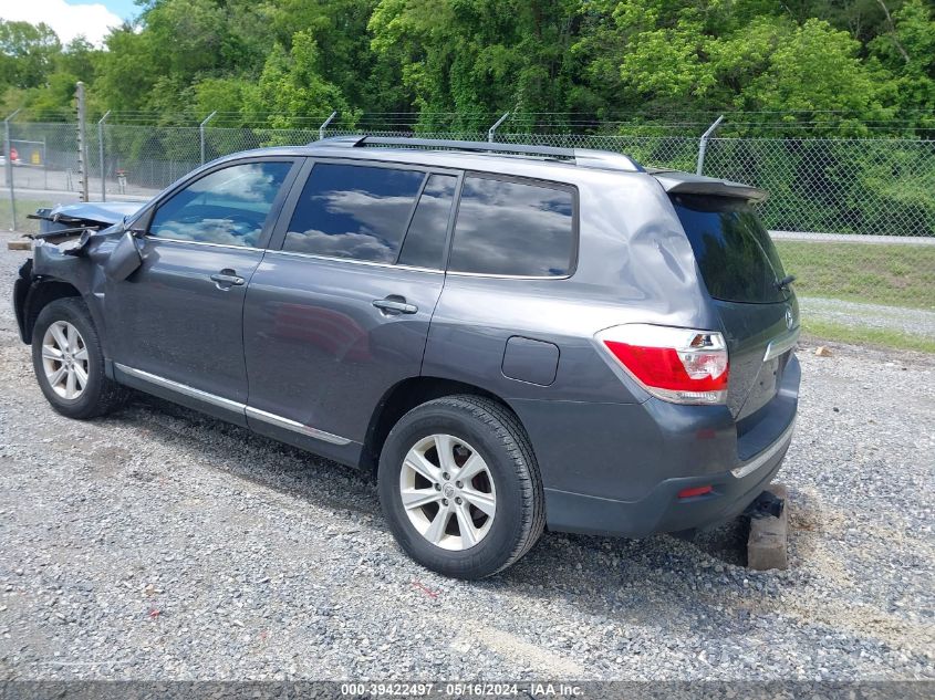 2013 Toyota Highlander Se V6 VIN: 5TDBK3EH5DS195275 Lot: 39422497