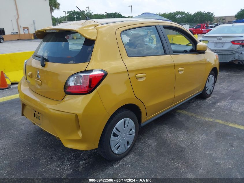 2022 Mitsubishi Mirage Es/Le VIN: ML32AUHJ3NH004632 Lot: 39422506