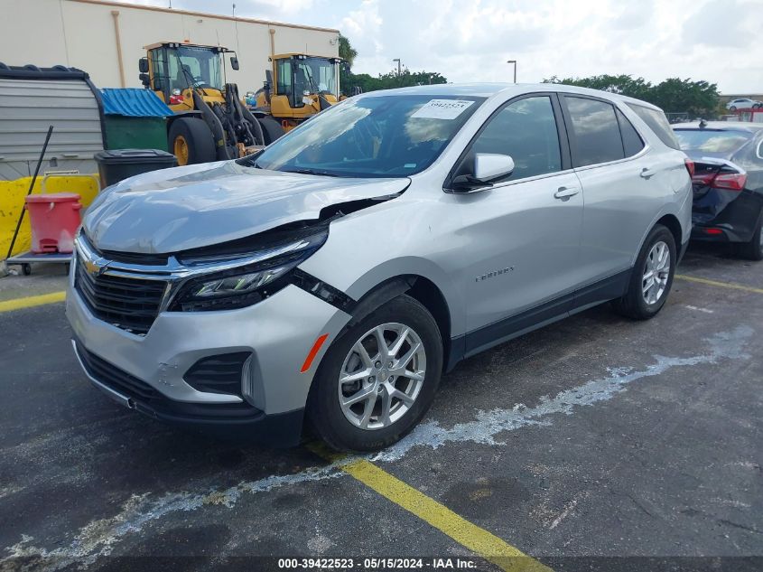 2022 Chevrolet Equinox Fwd Lt VIN: 3GNAXKEV1NL114560 Lot: 39422523