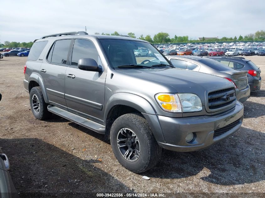 2004 Toyota Sequoia Limited V8 VIN: 5TDBT48AX4S222021 Lot: 39422556