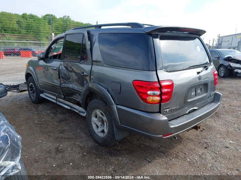 2004 Toyota Sequoia Limited V8 VIN: 5TDBT48AX4S222021 Lot: 39422556