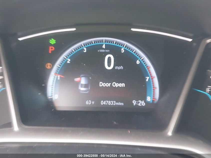 2020 Honda Civic Ex VIN: 19XFC1F37LE210082 Lot: 39422558