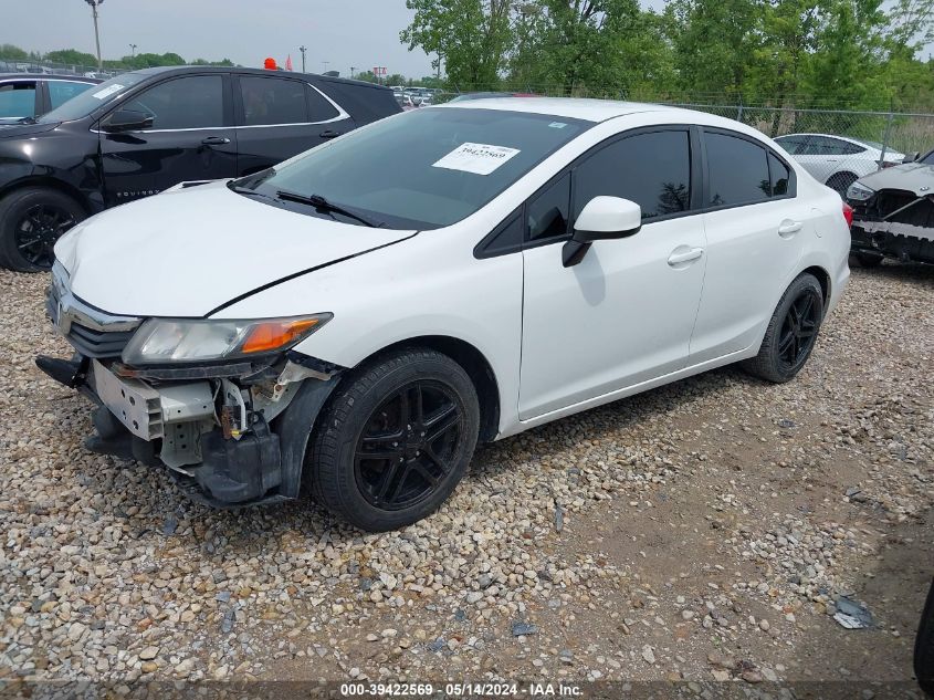 2012 Honda Civic Lx VIN: 19XFB2F59CE110270 Lot: 39422569