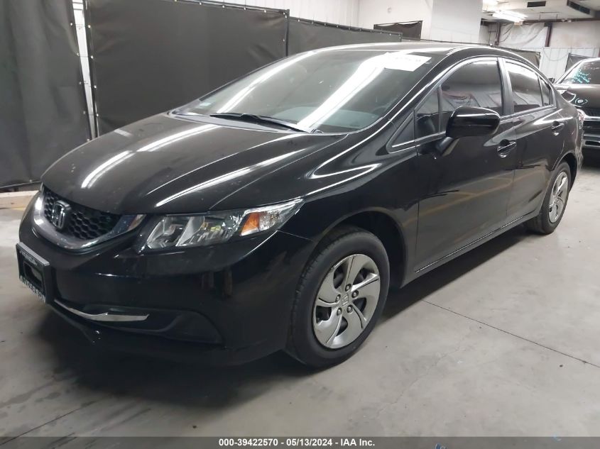 2015 Honda Civic Lx VIN: 19XFB2F50FE200976 Lot: 39422570