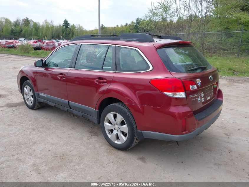 2012 Subaru Outback 2.5I VIN: 4S4BRBAC3C3201831 Lot: 39422573