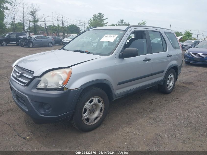 2005 Honda Cr-V Lx VIN: JHLRD78545C004260 Lot: 39422576