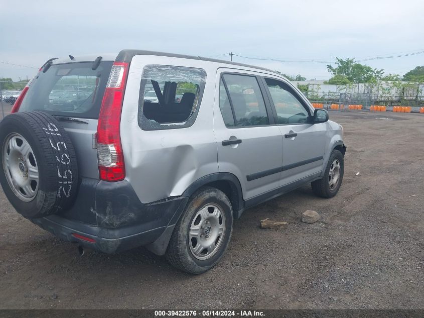 2005 Honda Cr-V Lx VIN: JHLRD78545C004260 Lot: 39422576