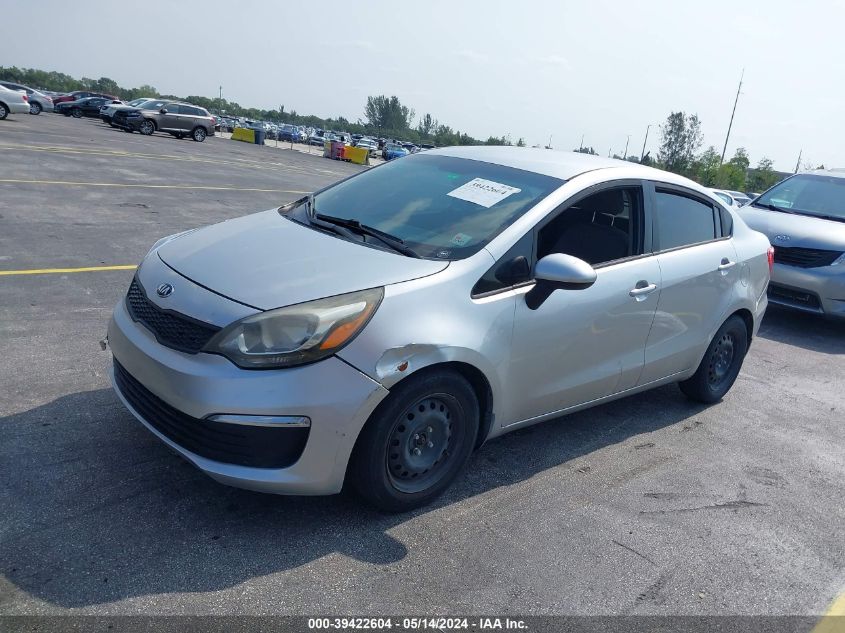 2016 Kia Rio Lx VIN: KNADM4A36G6665561 Lot: 39422604