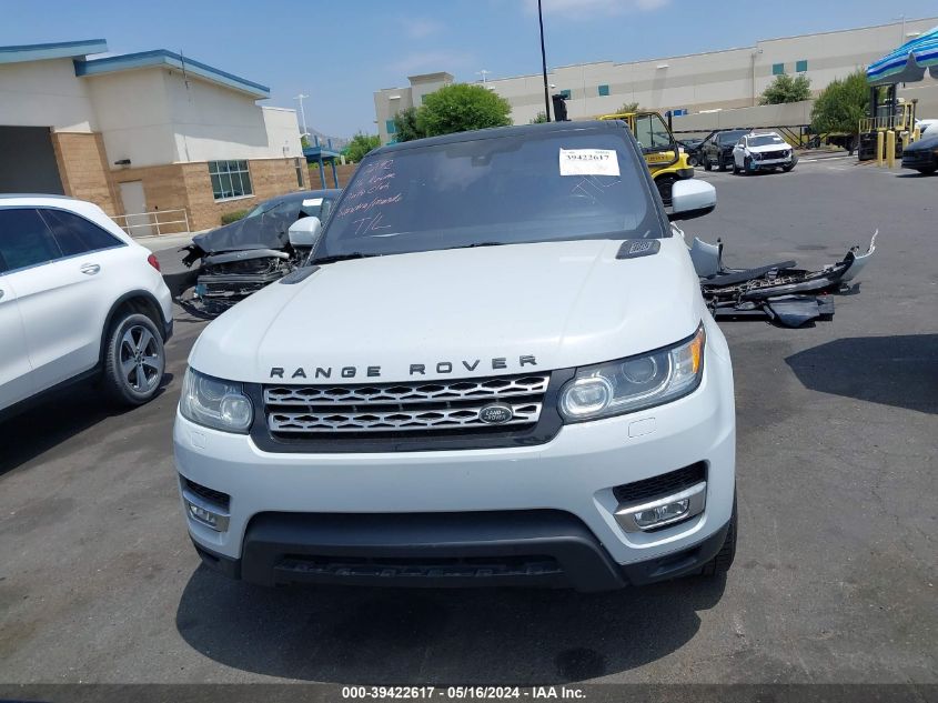 2016 Land Rover Range Rover Sport 3.0L V6 Supercharged Hse VIN: SALWR2PF8GA100625 Lot: 39422617