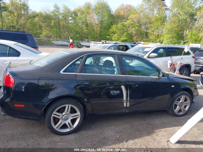 2007 Audi A4 2.0T VIN: WAUDF78E97A204127 Lot: 39422624