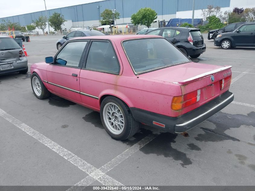 1987 BMW 325 E VIN: WBAAB5401H9696636 Lot: 39422640