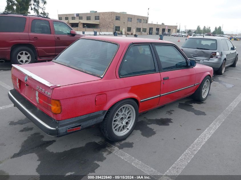 1987 BMW 325 E VIN: WBAAB5401H9696636 Lot: 39422640