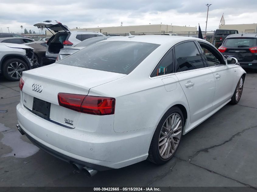 2016 Audi A6 3.0T Premium Plus VIN: WAUFGAFC4GN001966 Lot: 39422665