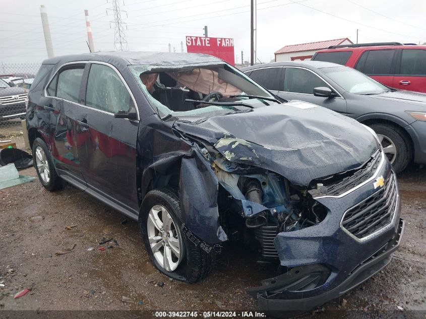 2017 Chevrolet Equinox Ls VIN: 2GNALBEK5H1520798 Lot: 39422745