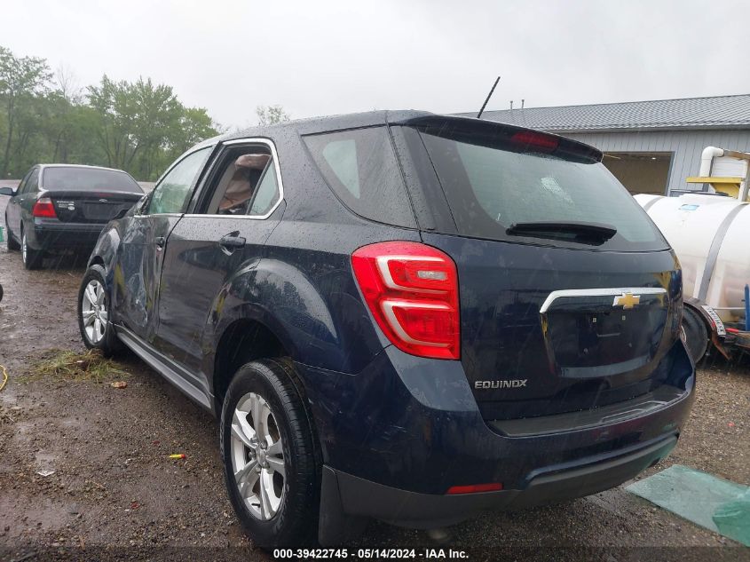 2017 Chevrolet Equinox Ls VIN: 2GNALBEK5H1520798 Lot: 39422745