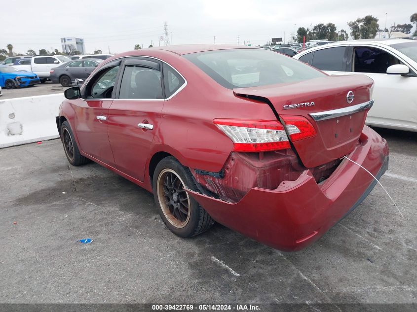 2014 Nissan Sentra S VIN: 3N1AB7AP1EY336386 Lot: 39422769