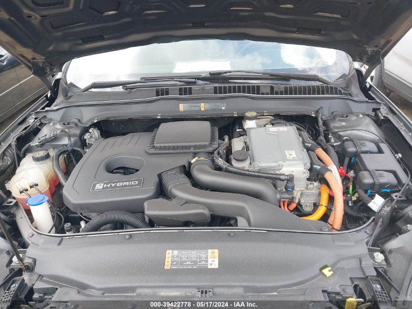 2019 Ford Fusion Hybrid Se VIN: 3FA6P0LU0KR167441 Lot: 39422778