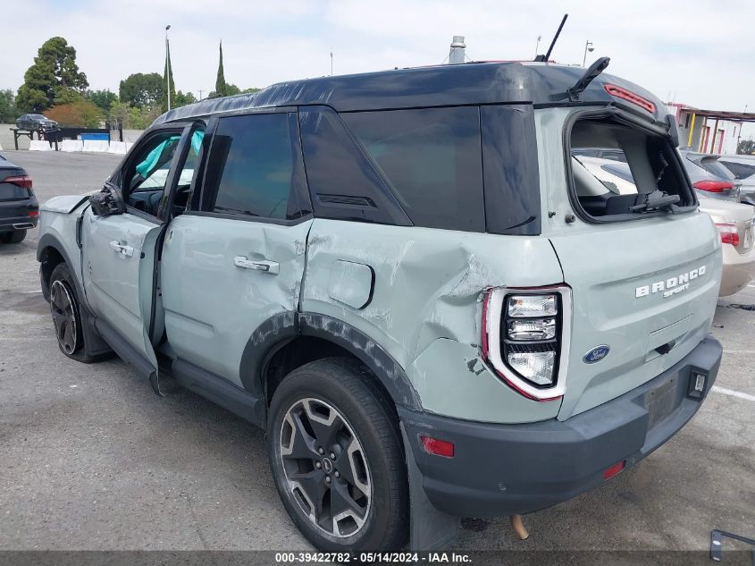 2022 Ford Bronco Sport Outer Banks VIN: 3FMCR9C68NRD38594 Lot: 39422782