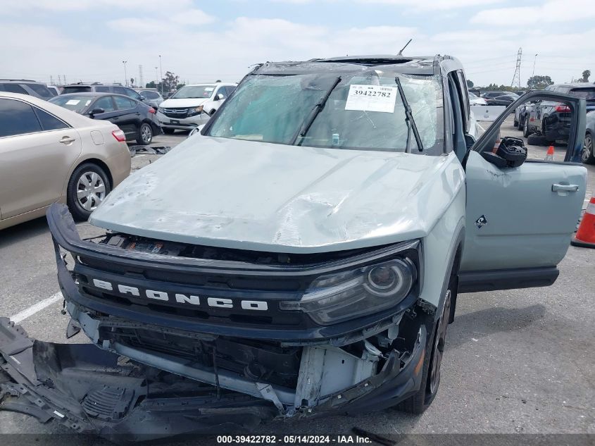 2022 Ford Bronco Sport Outer Banks VIN: 3FMCR9C68NRD38594 Lot: 39422782