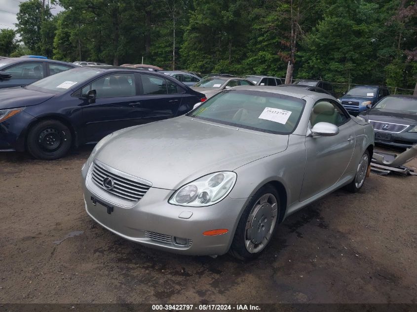 2002 Lexus Sc 430 VIN: JTHFN48Y920033996 Lot: 39422797