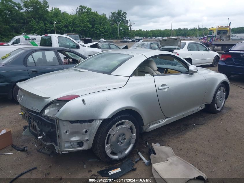 2002 Lexus Sc 430 VIN: JTHFN48Y920033996 Lot: 39422797