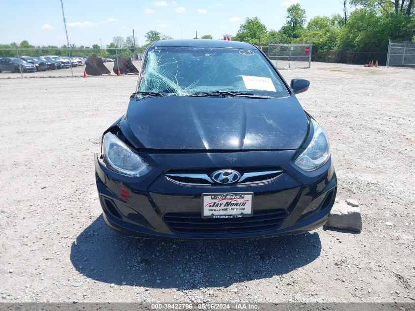 2012 Hyundai Accent Gs VIN: KMHCT5AE1CU014901 Lot: 39422796