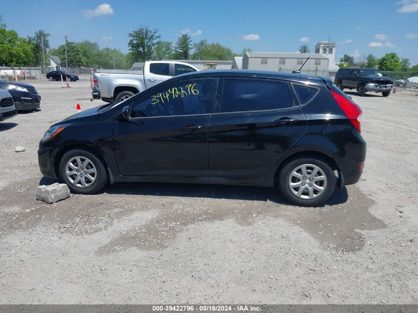 2012 Hyundai Accent Gs VIN: KMHCT5AE1CU014901 Lot: 39422796