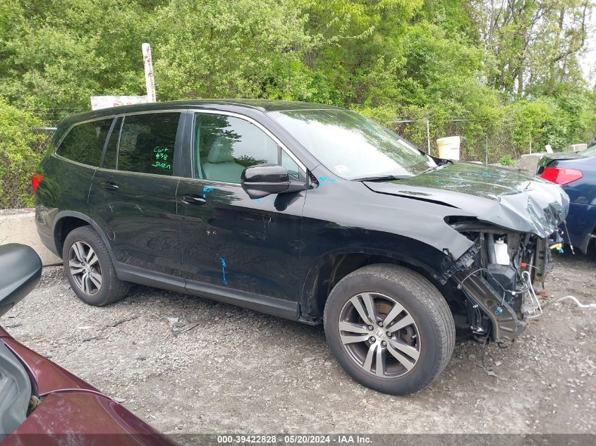 2016 Honda Pilot Ex-L VIN: 5FNYF6H56GB080839 Lot: 39422828