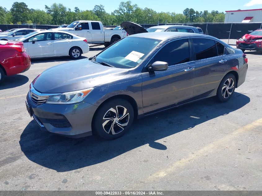 2017 Honda Accord Lx VIN: 1HGCR2F31HA155633 Lot: 39422833