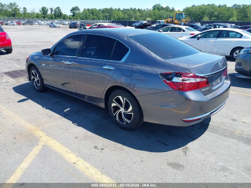 2017 Honda Accord Lx VIN: 1HGCR2F31HA155633 Lot: 39422833